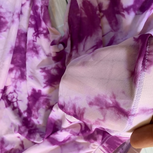 Swimsuit Cover up Pants Women Mesh Ruffle Trim Cover Up Pants Beach Cover Up' - Picture 5 of 7